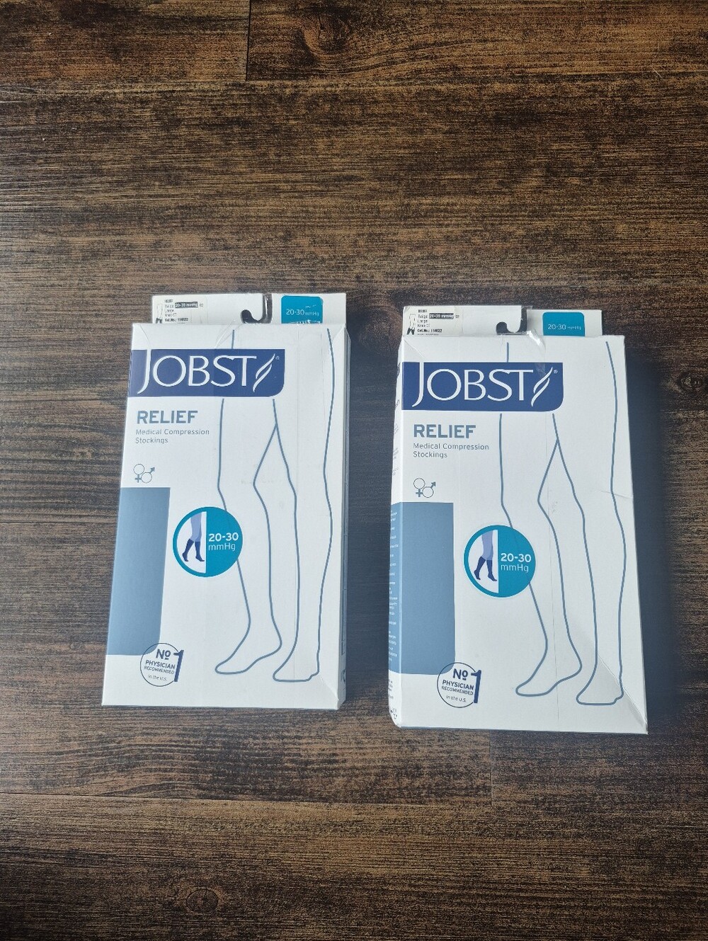 Jobst Compression Socks Large Beige Knee 20-30 mmHg
